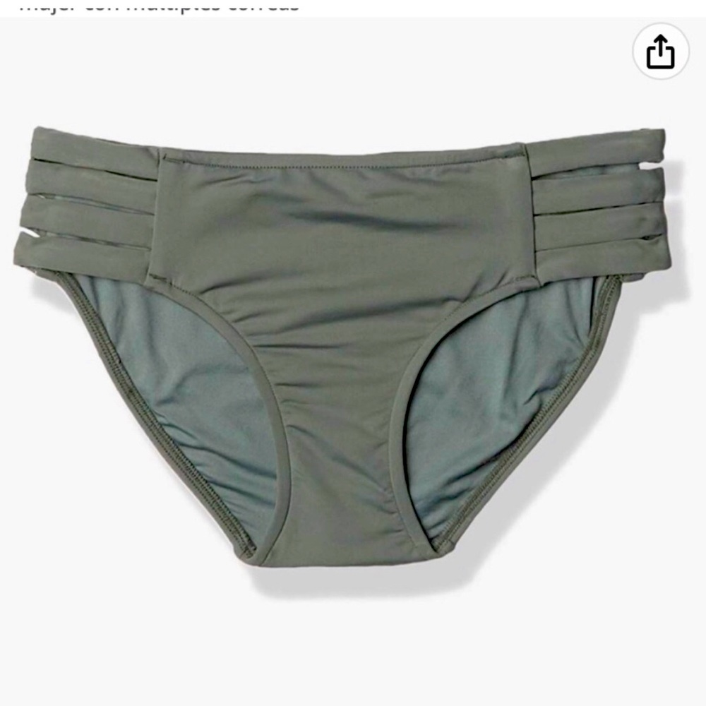 NWOT SEAFOLLY ACTIVE MULTI STRAP HIPSTER BIKINI BOTTOM size 8 US